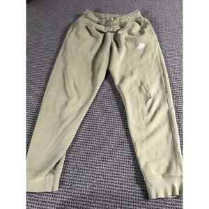 Nike Olive Green Sweatpants Womens Medium (hole In Knee Perfect For Cutoffs)